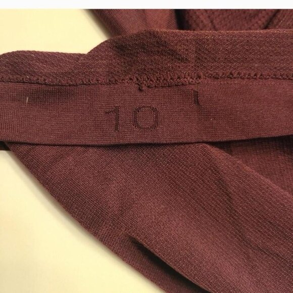 Lululemon Tank Top Womens Maroon Swiftly Tech Racerback Size 10 - Picture 5 of 5